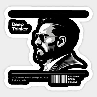 Thinking Man Sticker